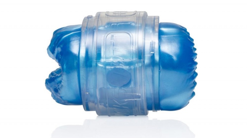 Fleshlight Quickshot Alien Butt/Mouth - Metallic Blue Freaks Male Masturbators | INDIA GQO-842756