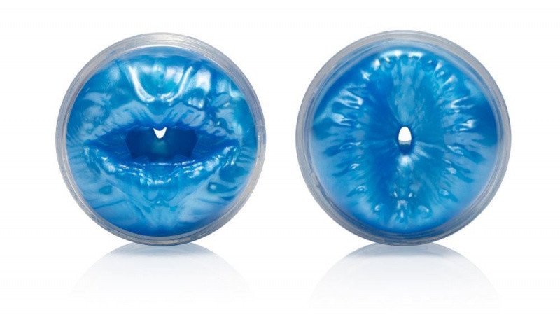 Fleshlight Quickshot Alien Butt/Mouth - Metallic Blue Freaks Male Masturbators | INDIA GQO-842756